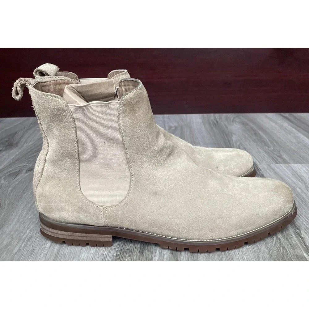 Saks‎ Fifth Avenue Suede Leather Chelsea Boots Men's Size 11 M